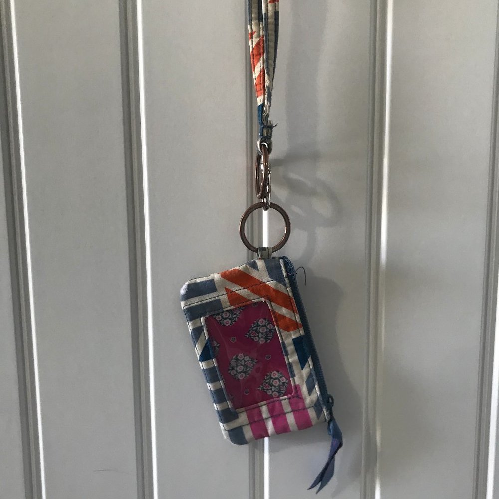 Vera Bradley Coin/Card Purse + 2 FREE LANYARDS